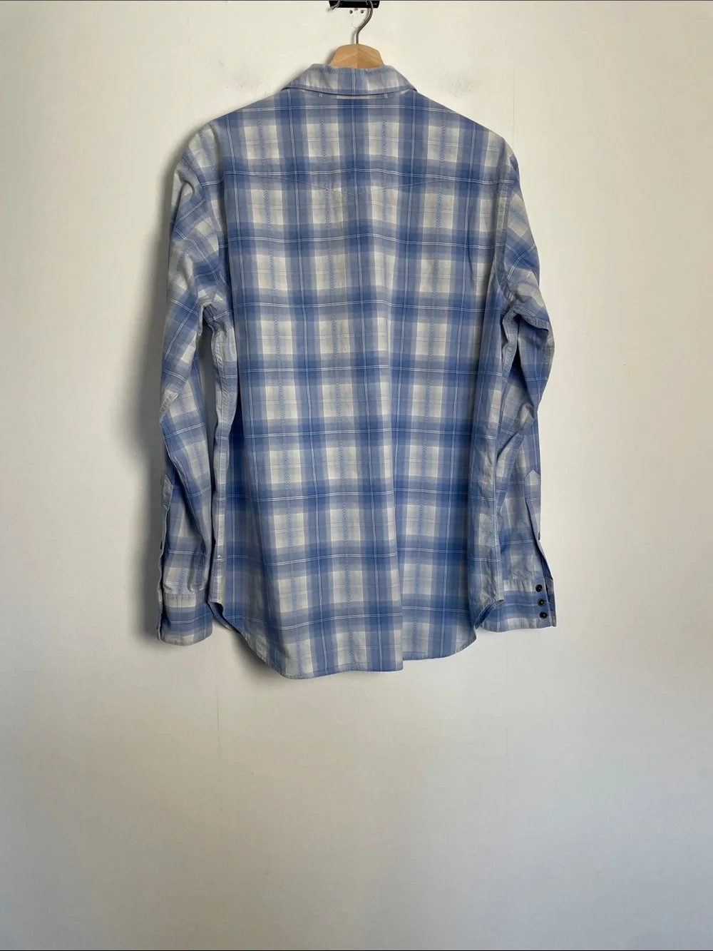 Polo Ralph Lauren Men L Plaid Pearl Snap Button-Up Cowboy Rodeo Western Shirt